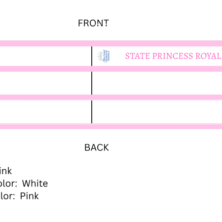 UCA PRINCESS ROYAL SASH